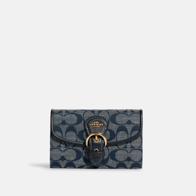 COACH Kleo Wallet In Signature Chambray