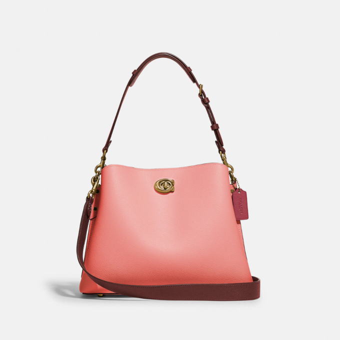 COACH Willow Shoulder Bag In Colorblock