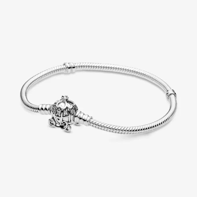 PANDORA Disney Cinderella Pumpkin Coach Clasp Pandora Moments Bracelet