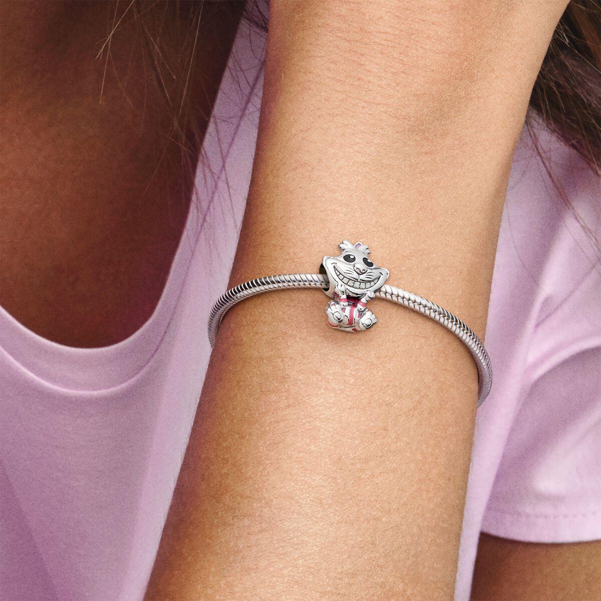 PANDORA Disney Alice in Wonderland Cheshire Cat Charm - Imagen 2
