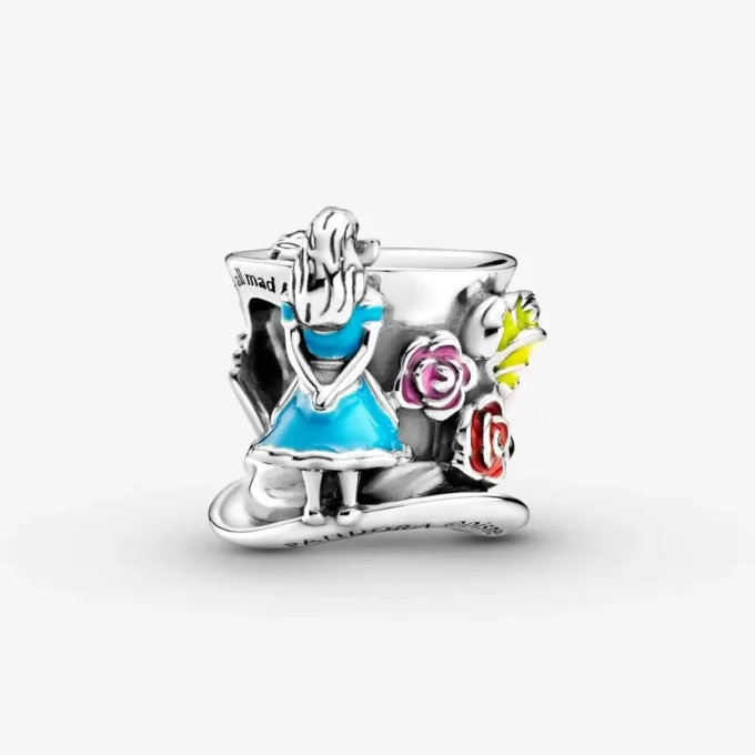 PANDORA Disney Alice in Wonderland & The Mad Hatter's Tea Party Charm