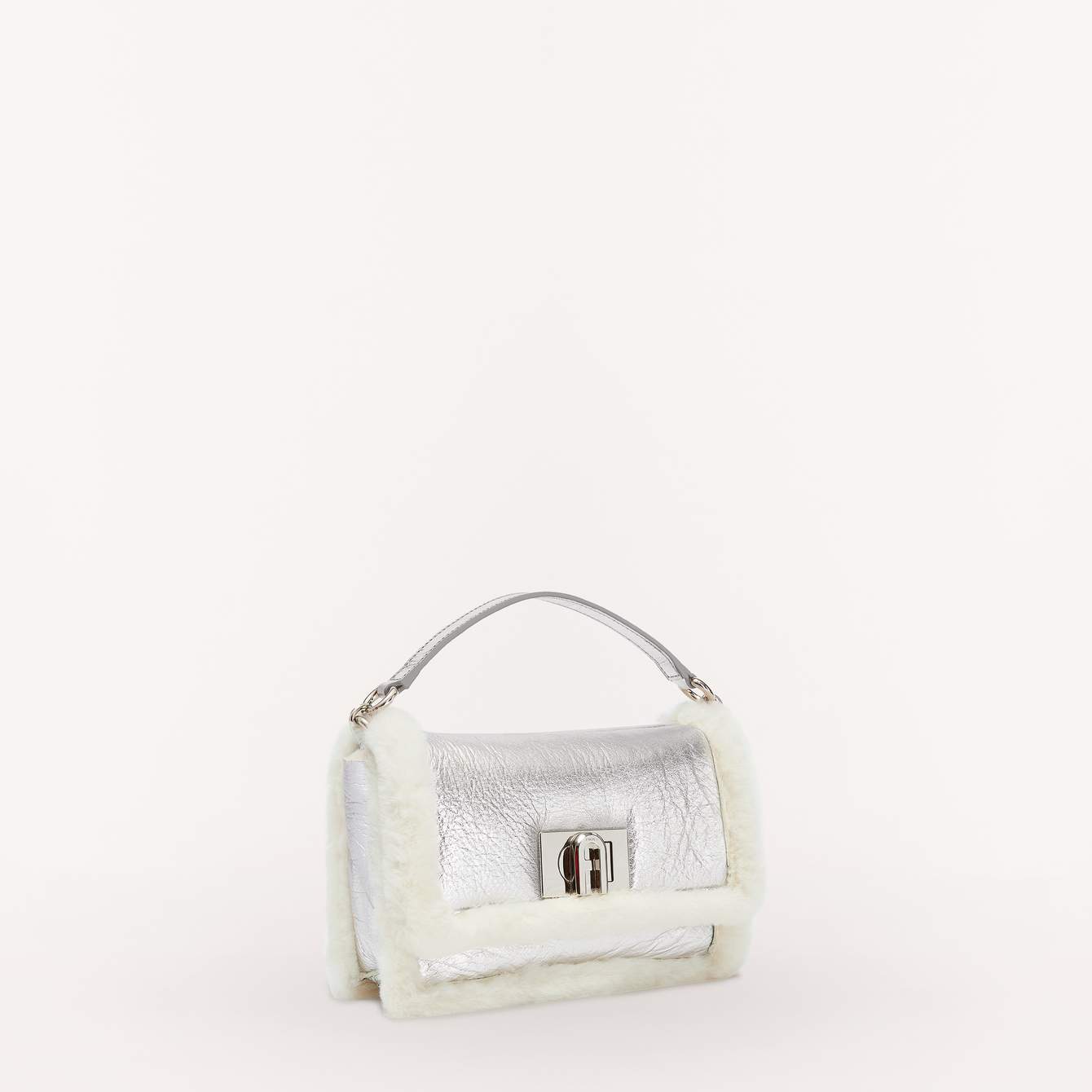 Furla 1927 Soft Crossbody Mini White Cotton - Imagen 2