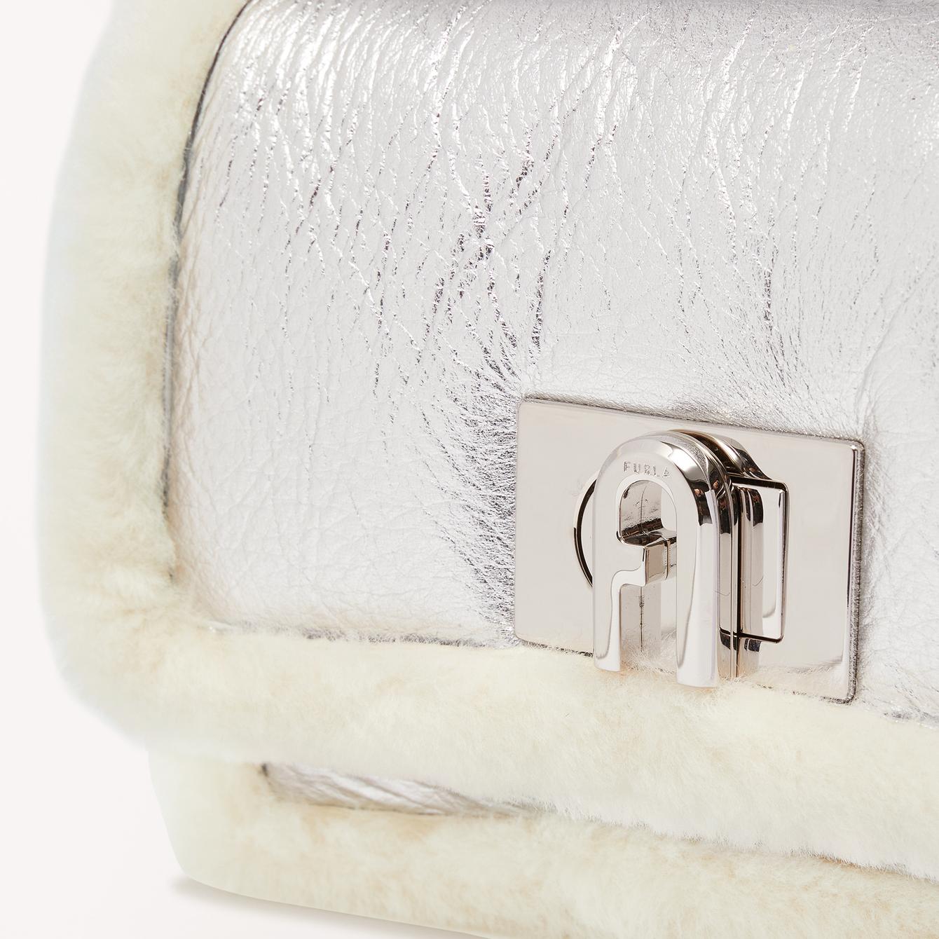 Furla 1927 Soft Crossbody Mini White Cotton - Imagen 3