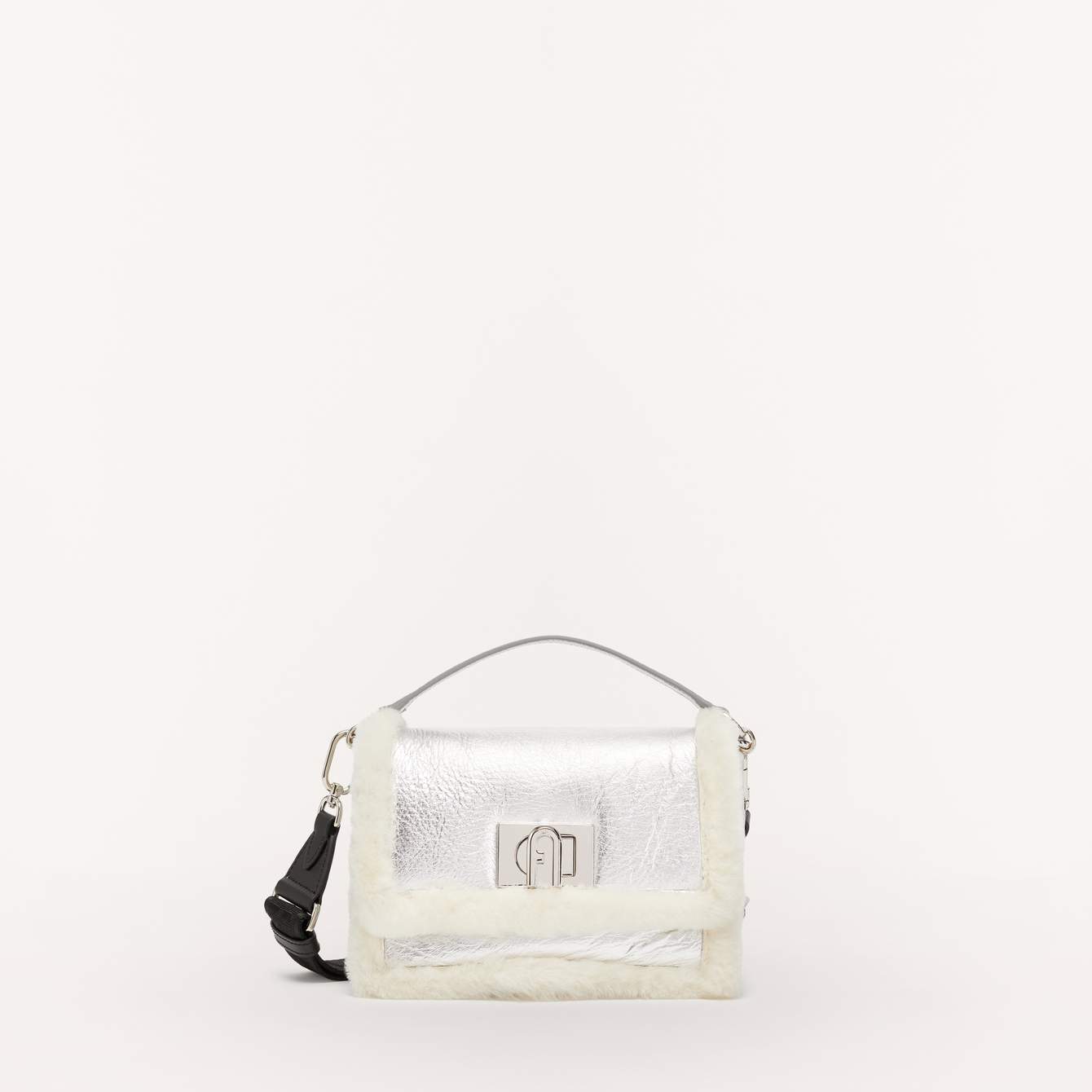 Furla 1927 Soft Crossbody Mini White Cotton