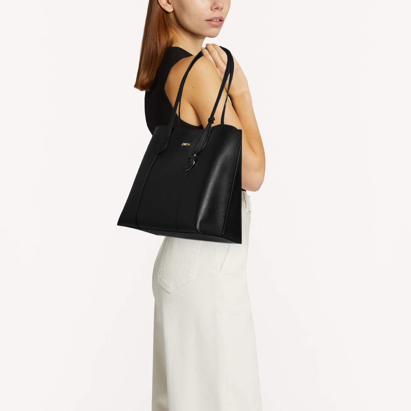 Furla Vittoria Tote L Nero - Imagen 6