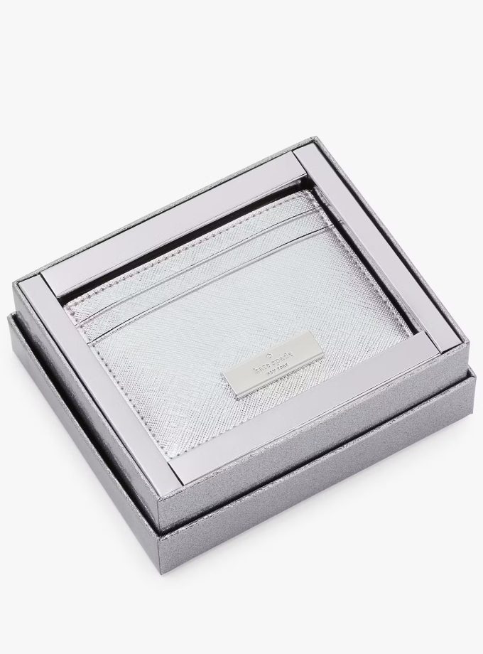 Kate Spade NY Kenzie Boxed Metallic Small Cardholder