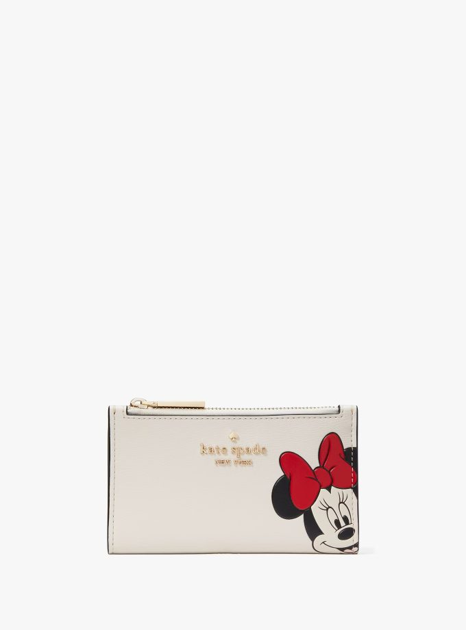 Disney X Kate Spade New York Minnie Small Slim Bifold Wallet