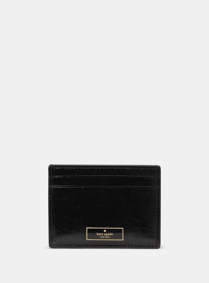 Kate Spade NY Bridget Crinkle Patent Small Slim Card Holder